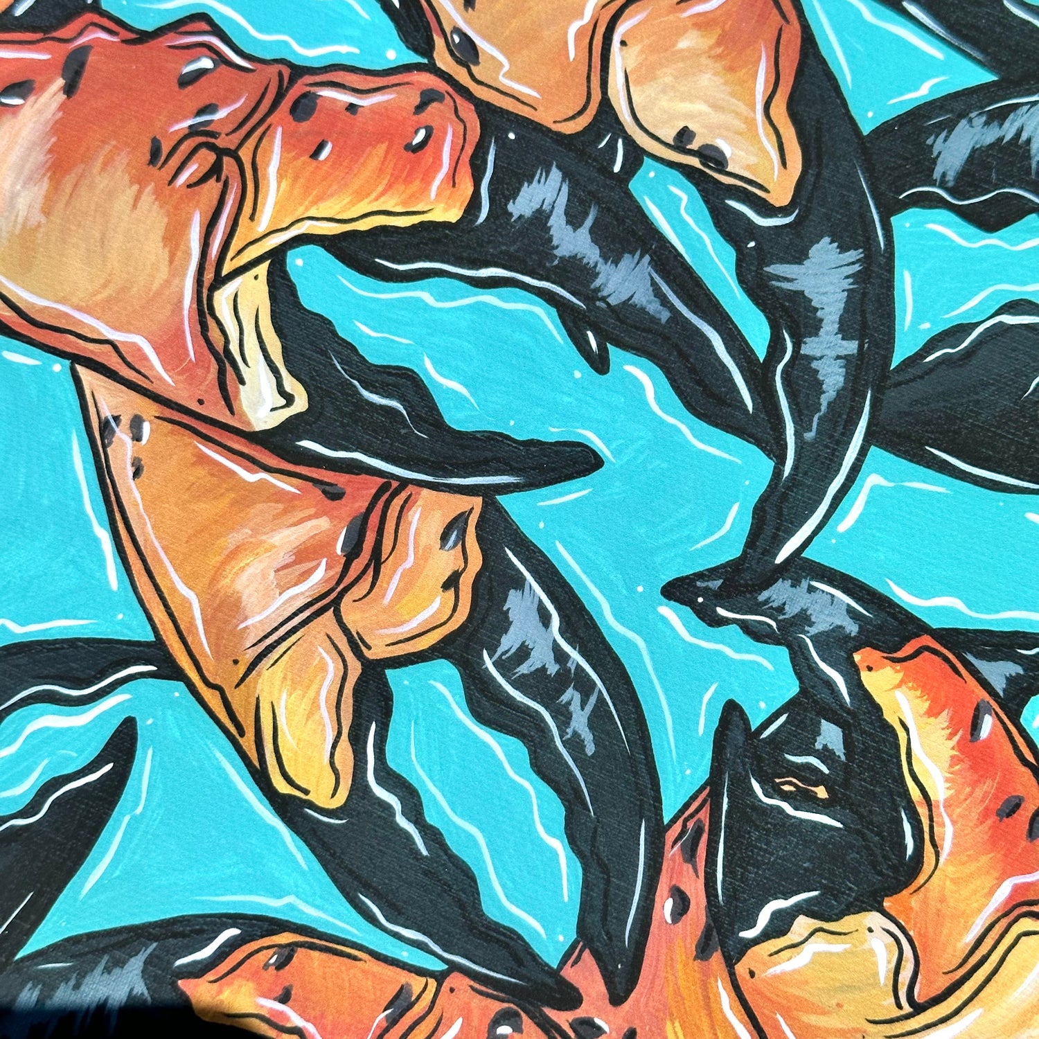 STONE CRAB CLAWS 8x10" FLAT CANVAS PRINTS