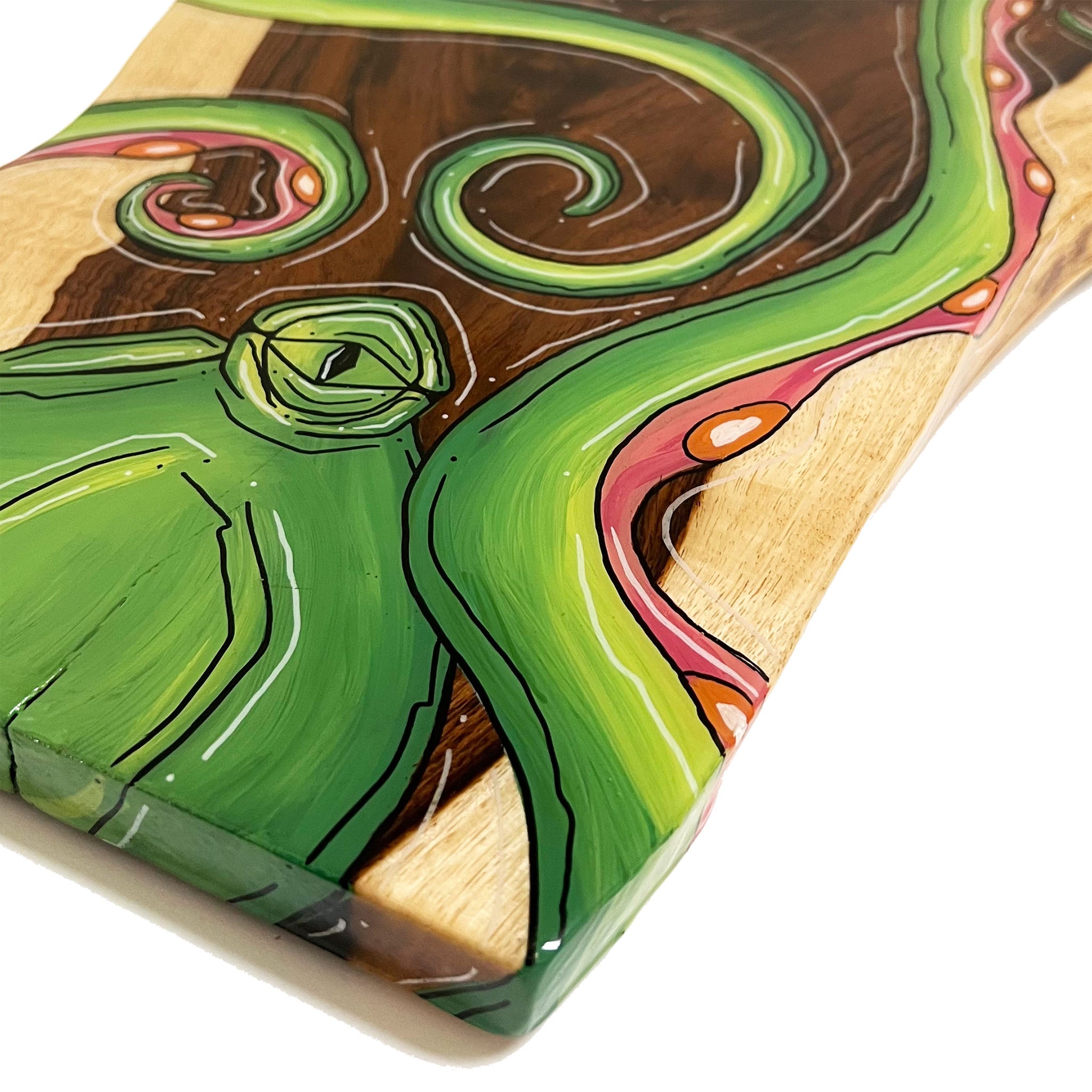 Green Live Edge Octo 15"x24"