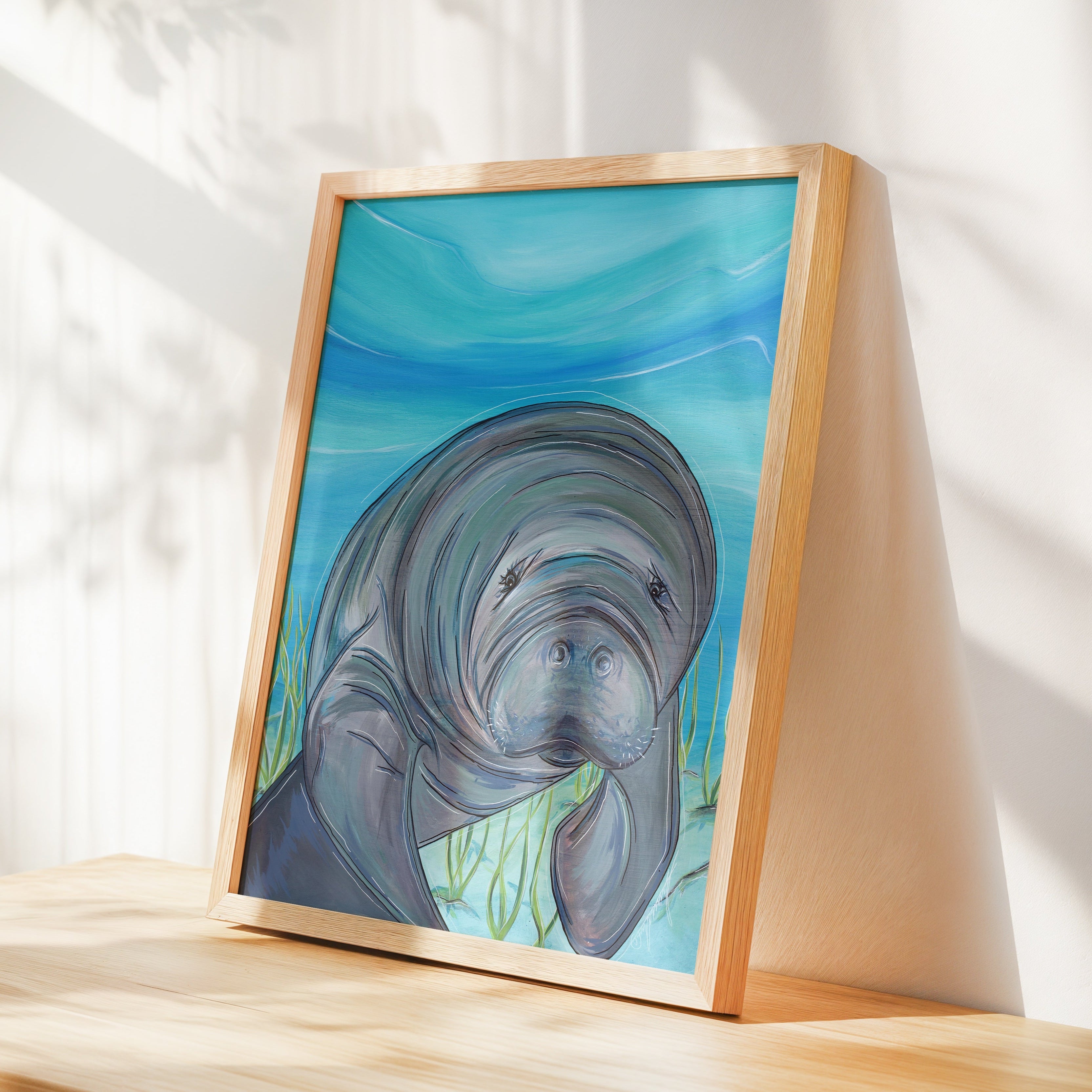 Everglades Manatee Print
