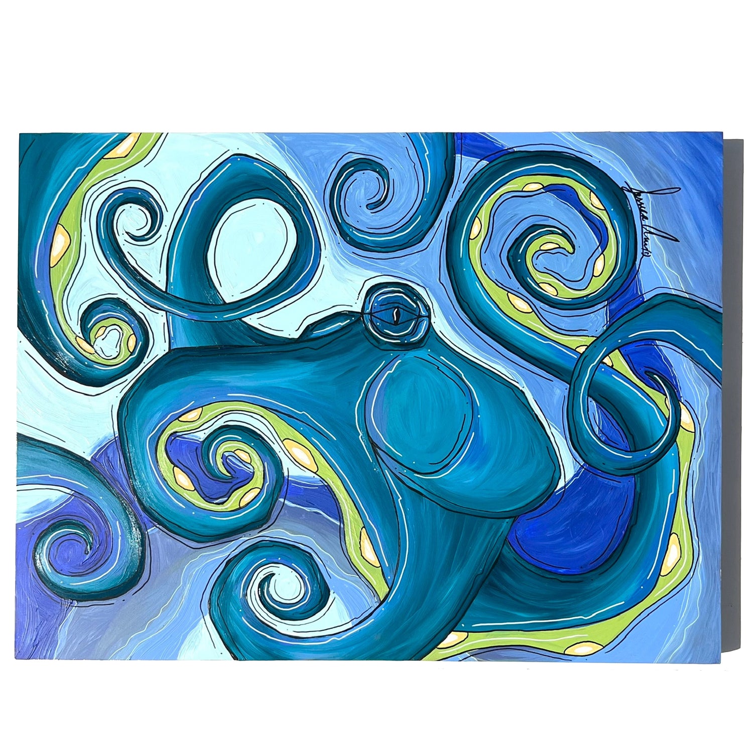 Ocean Blues Octo 18"x24"