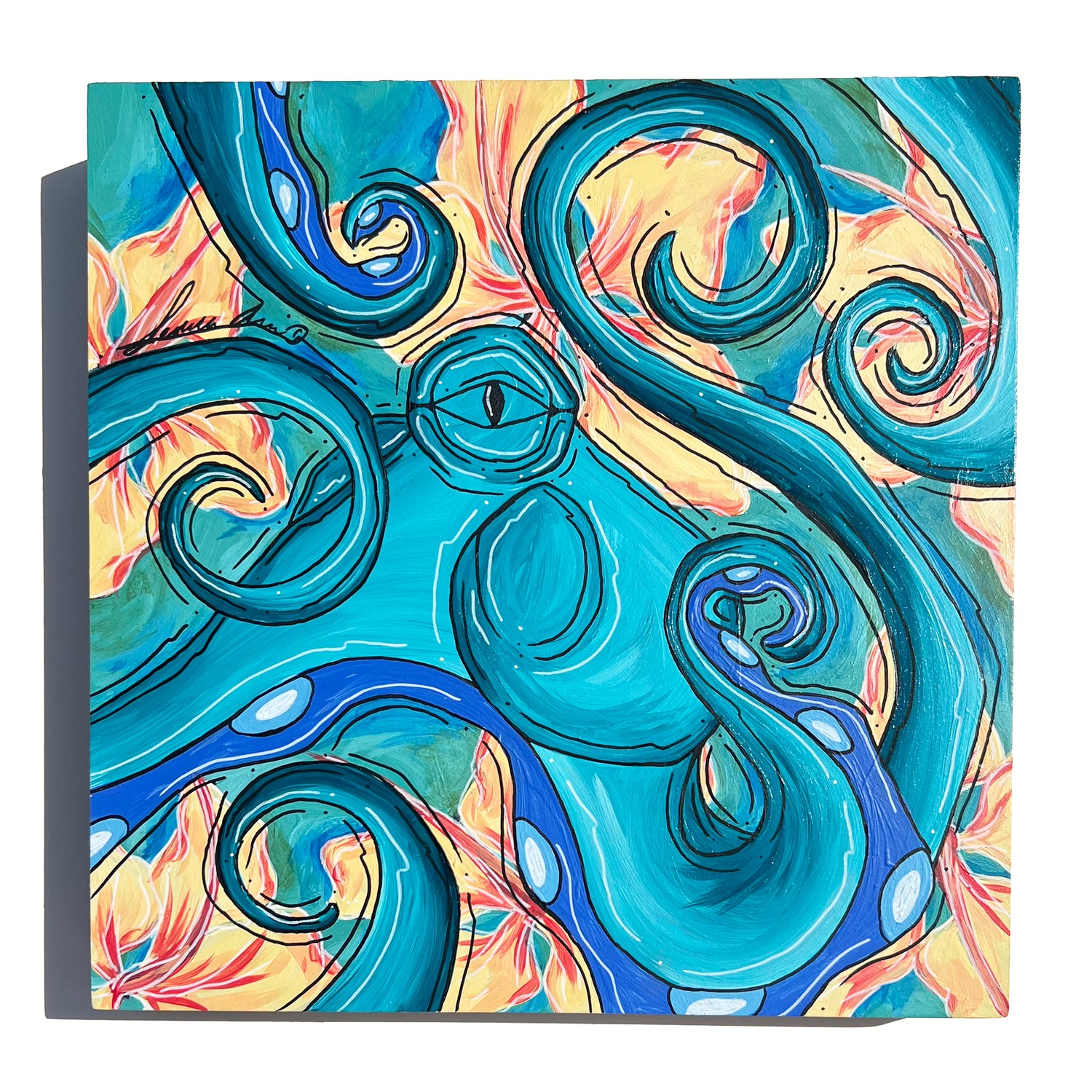 Hibiscus Octo 12"x12"