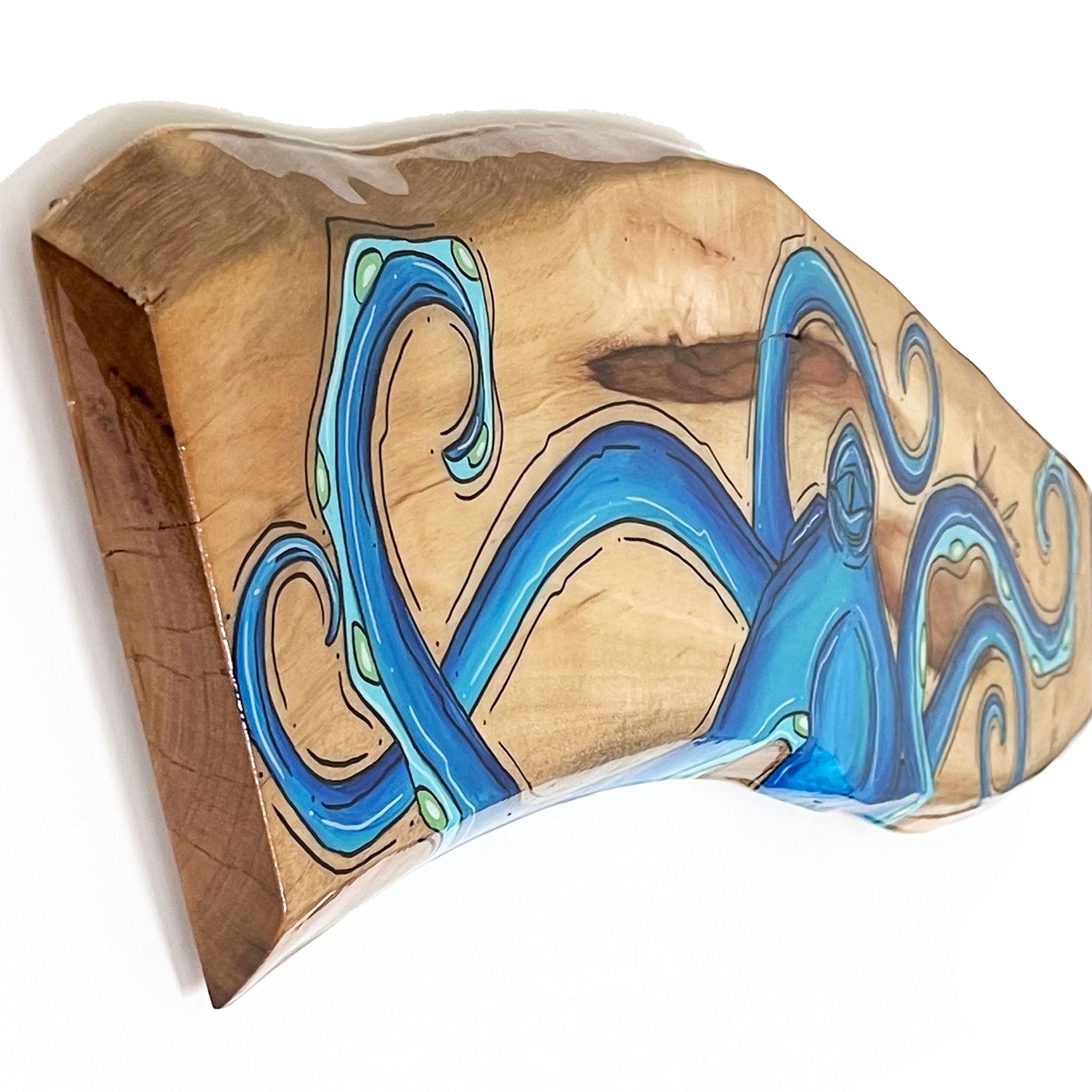 Blue Live Edge Octo 8"x29"