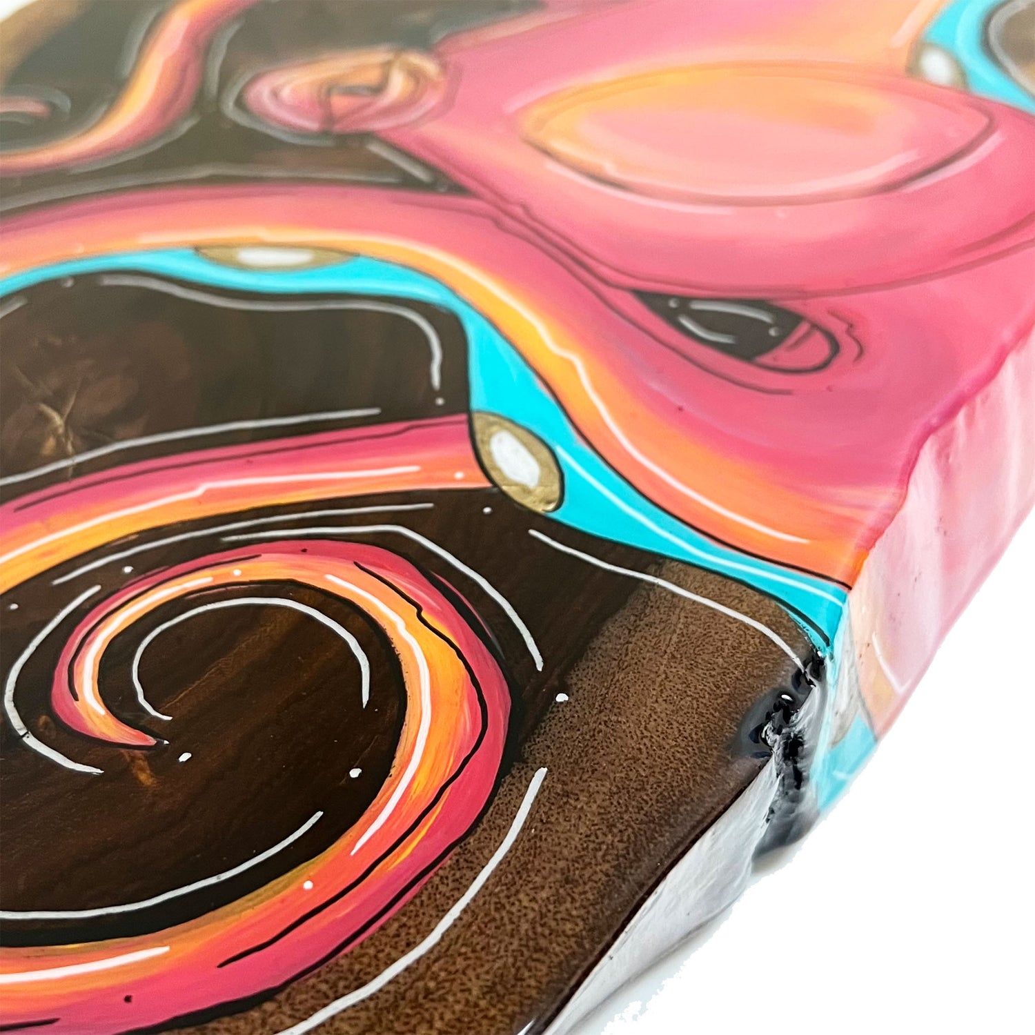 Red Live Edge Octo 12"x25"