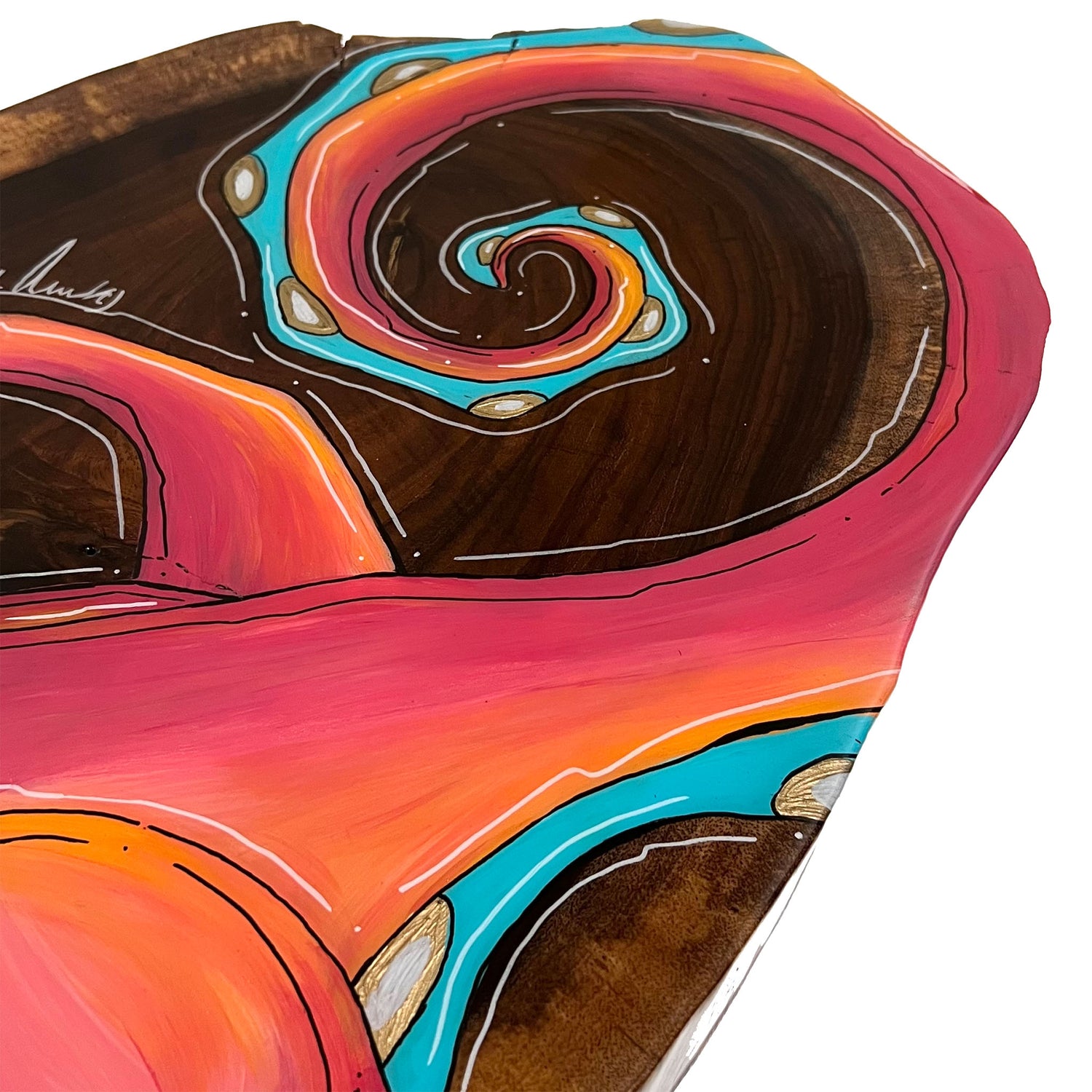 Red Live Edge Octo 12"x25"