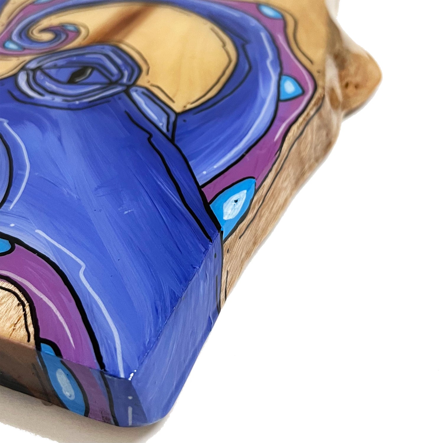 Purple Live Edge Octo 9"x30"