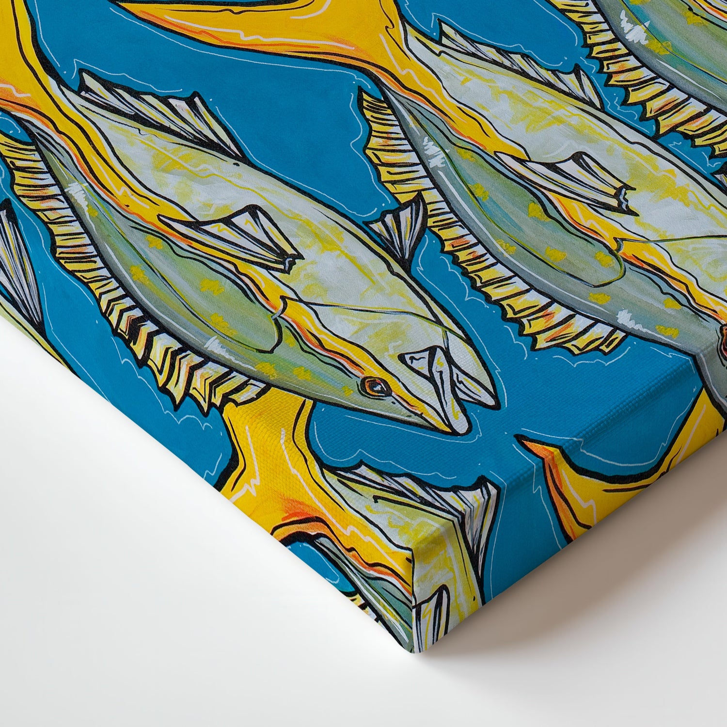 Yellowtail Frenzy Print