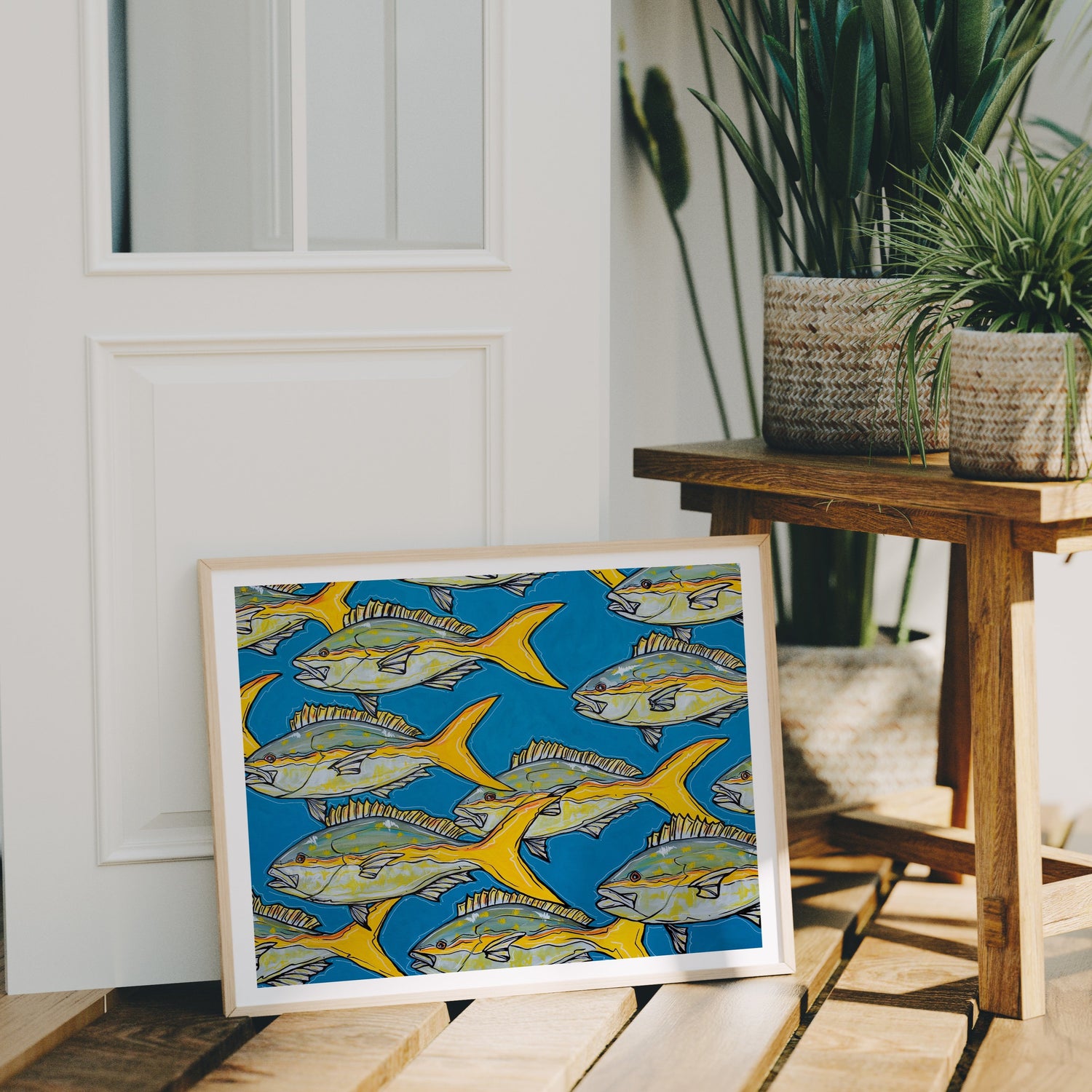 Yellowtail Frenzy Print