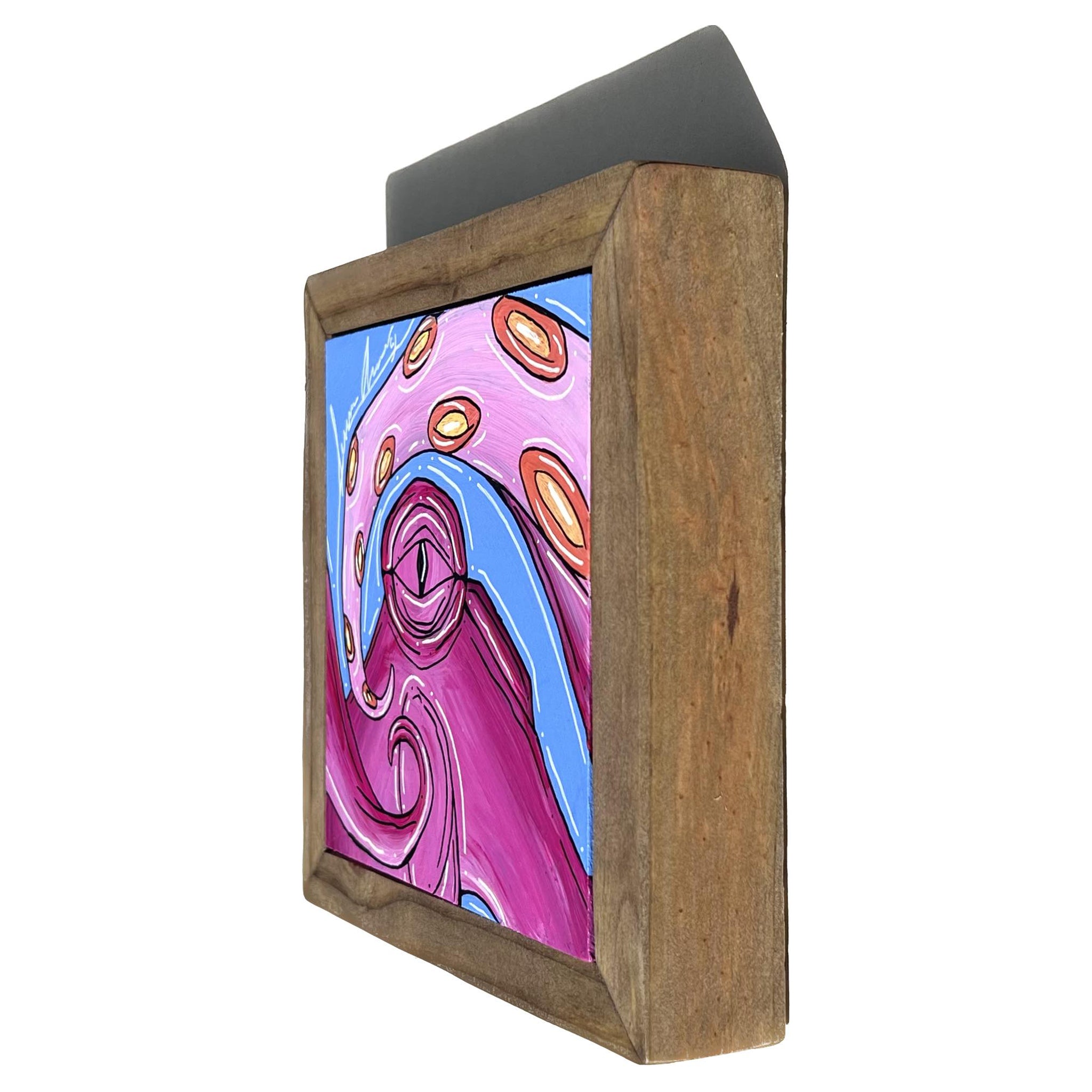 Pink Octo Mini Framed 6x6"