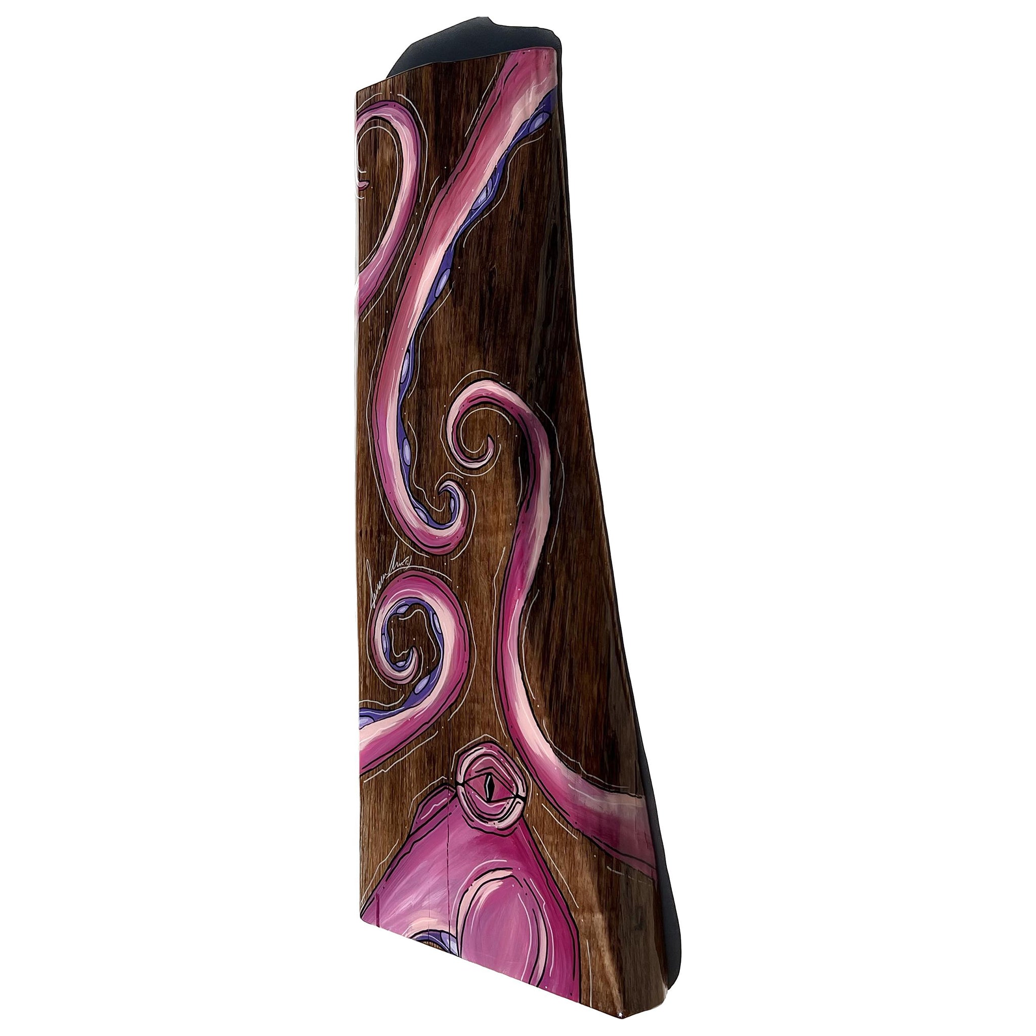 Pink Octo Live Edge Wood 10" x 22"