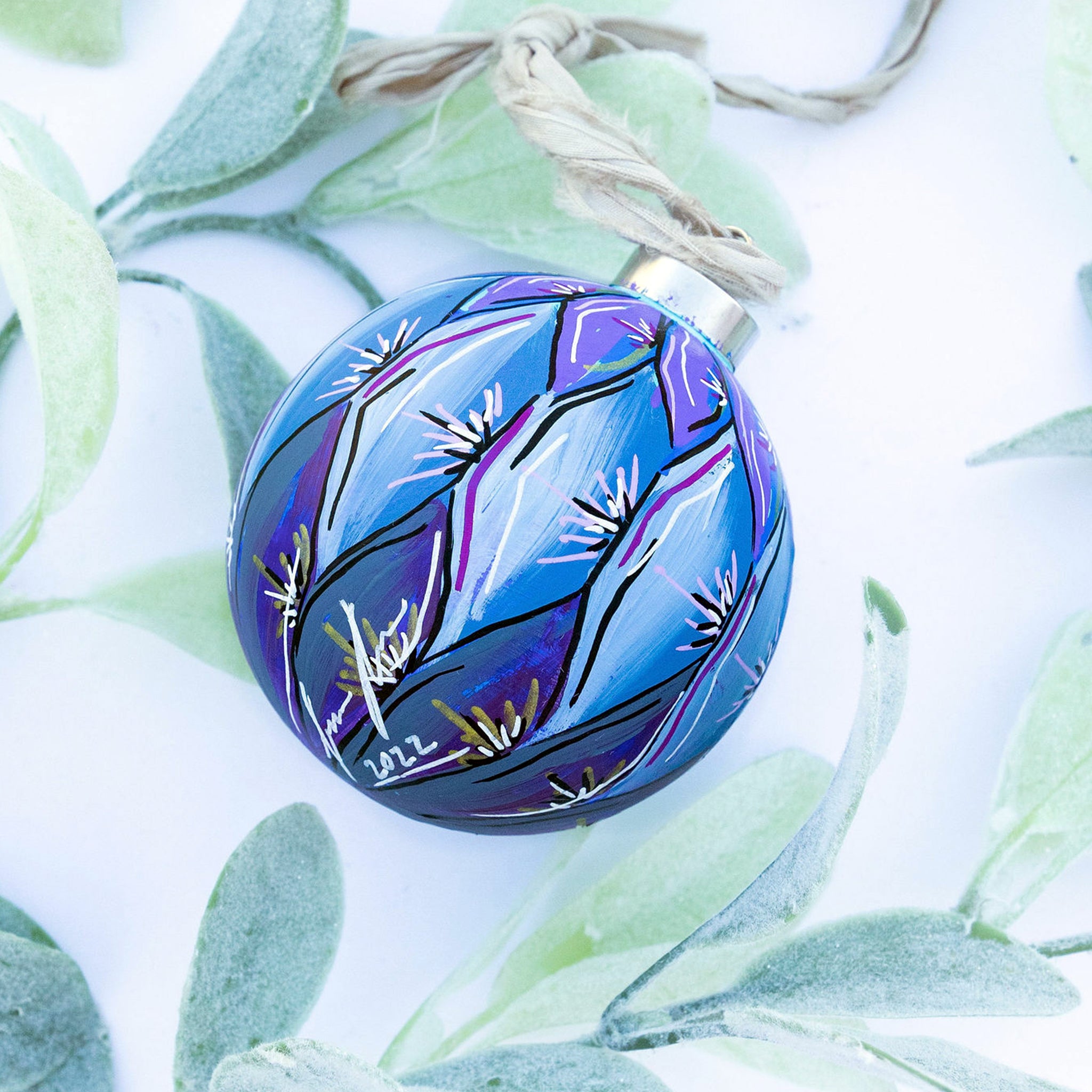 Purple Tarpon Scales - Ornament