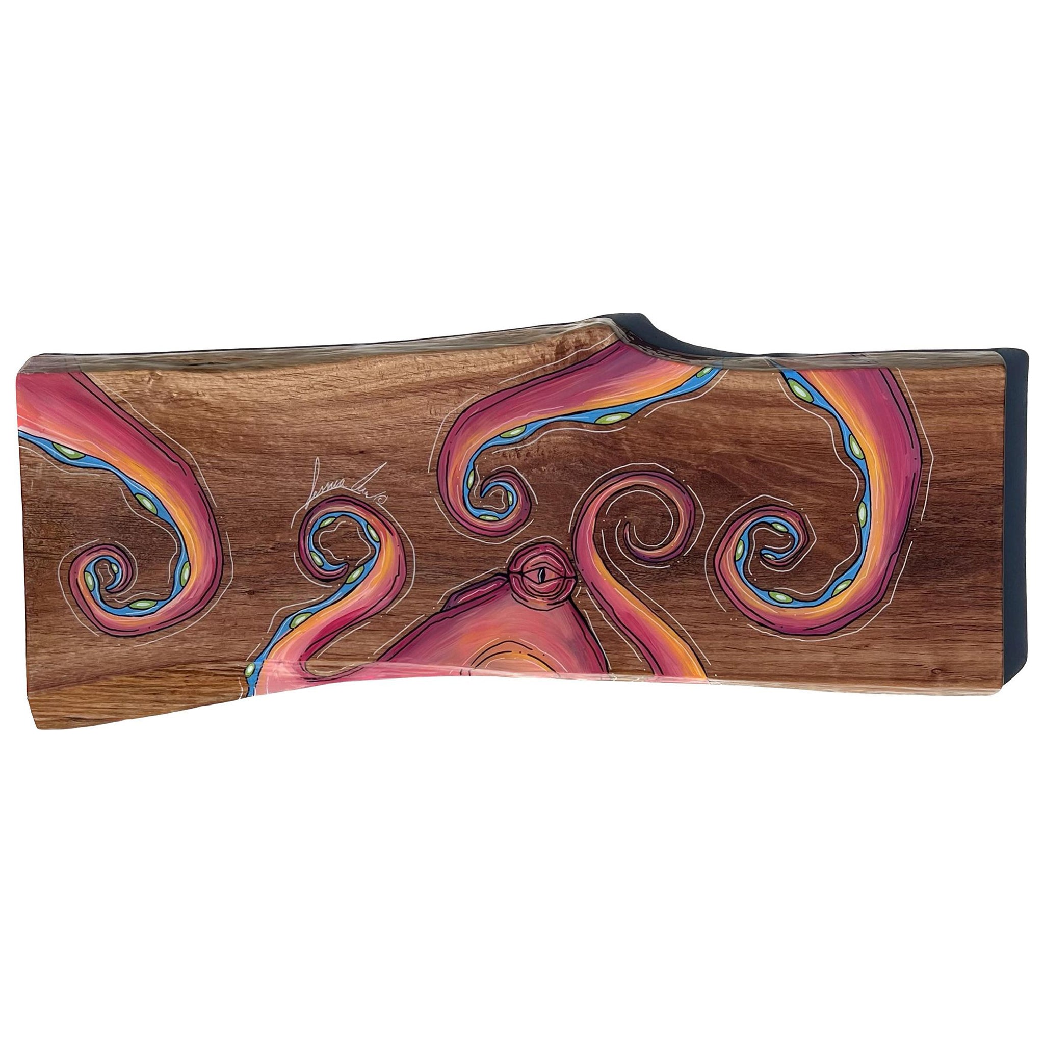 Red Octo Live Edge Wood 10" x 28"