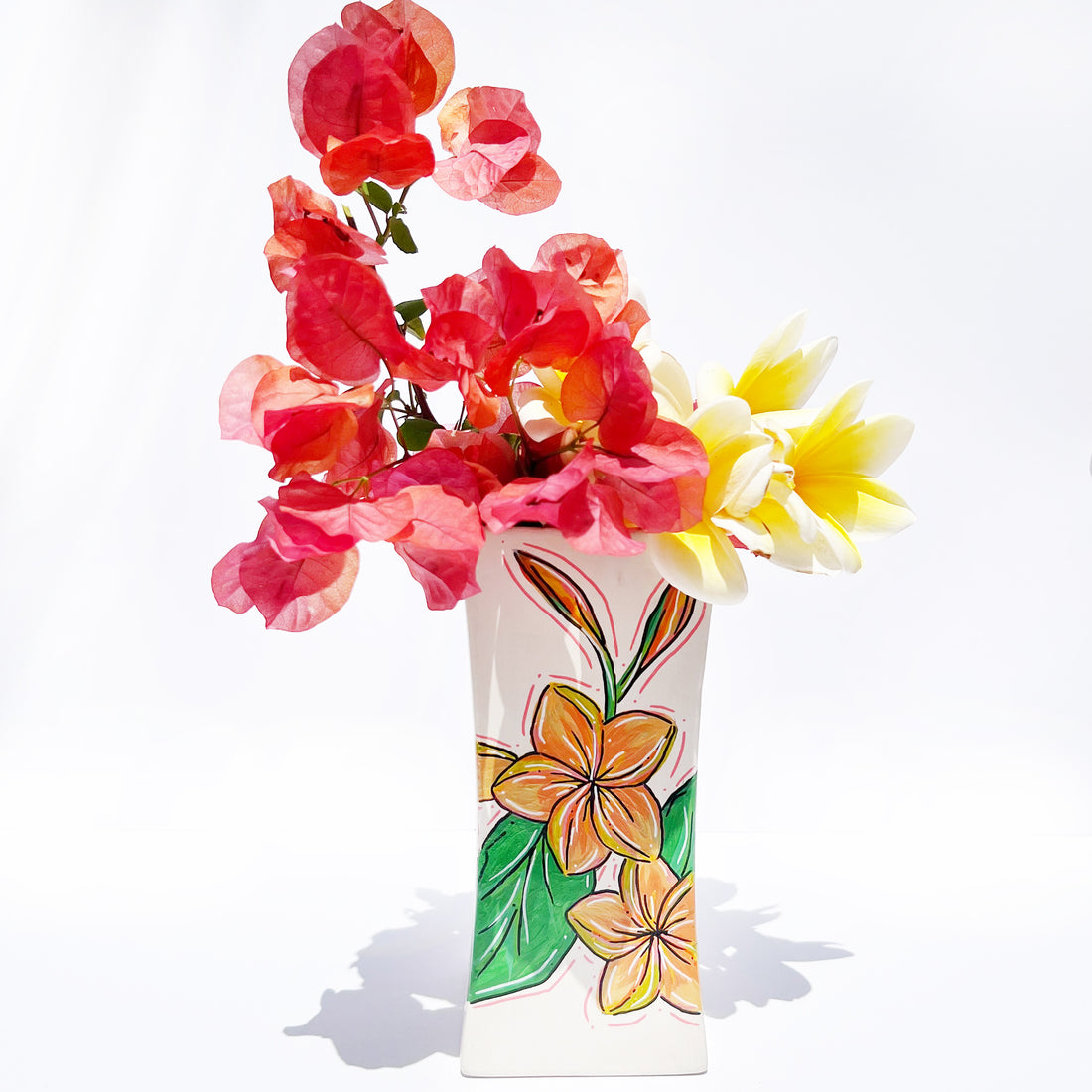 FRANGIPANI LARGE RECTANGLE VASE