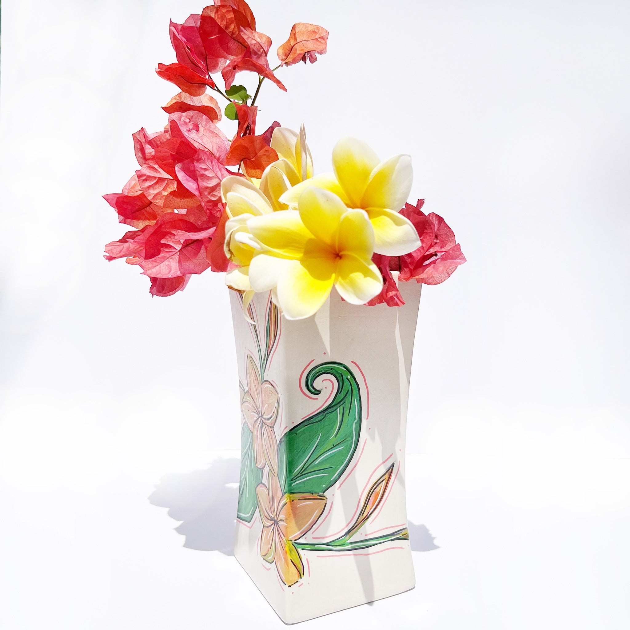 FRANGIPANI LARGE RECTANGLE VASE