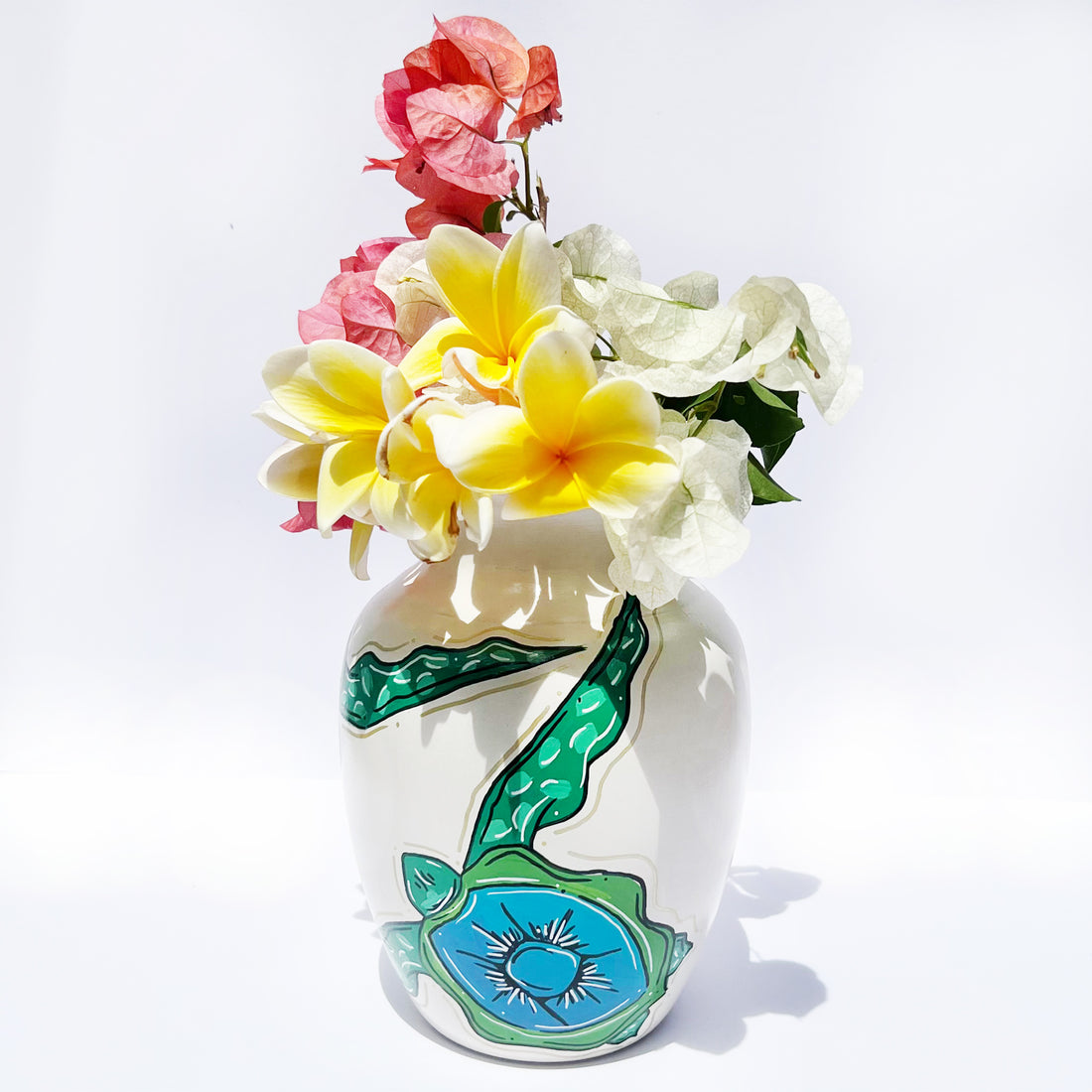 BABY TURTLES LARGE FLOWER VASE