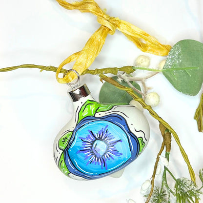 Sea Turtle Teardrop Ornament