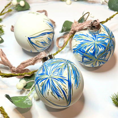 Blue Palms Ornament