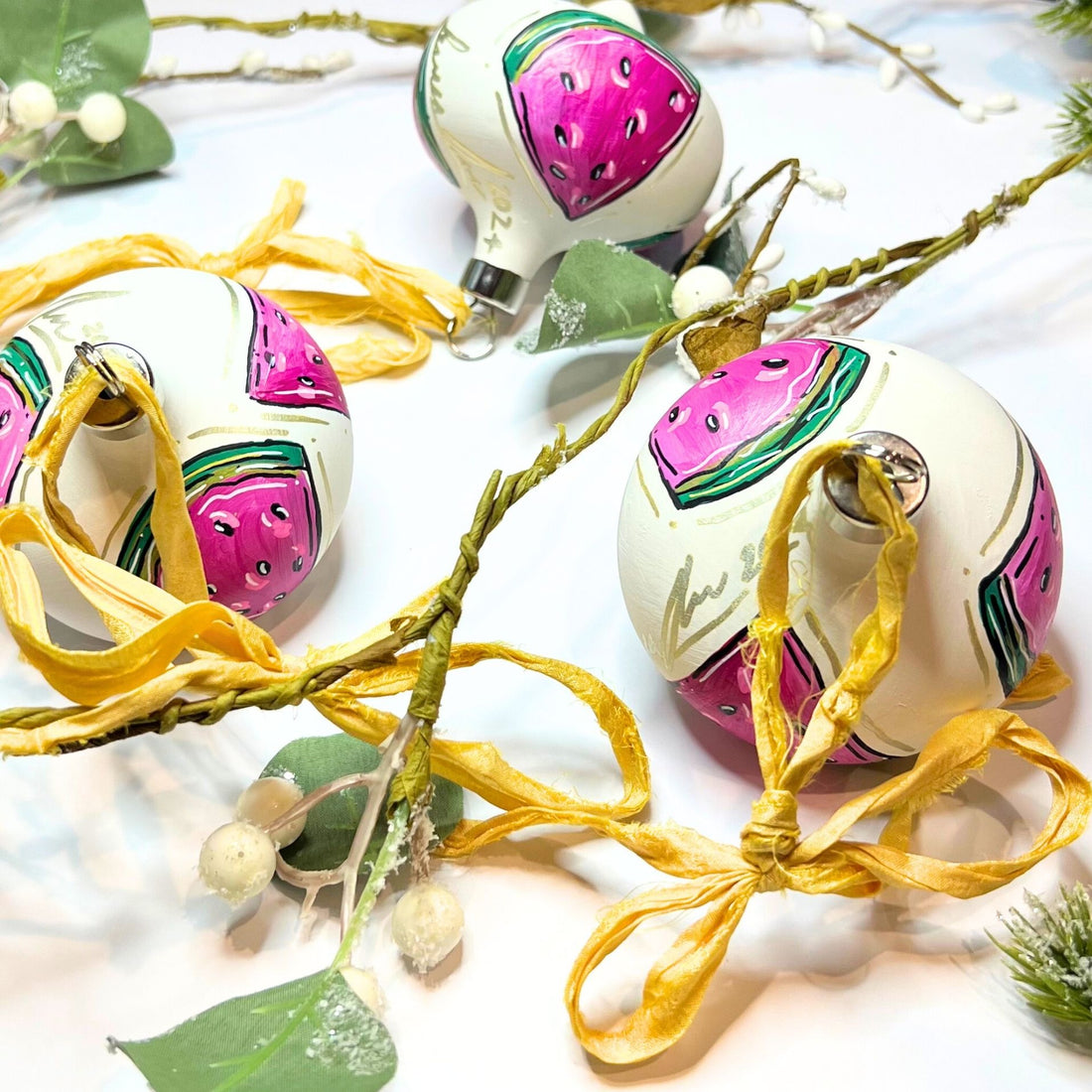 Watermelon Ornaments