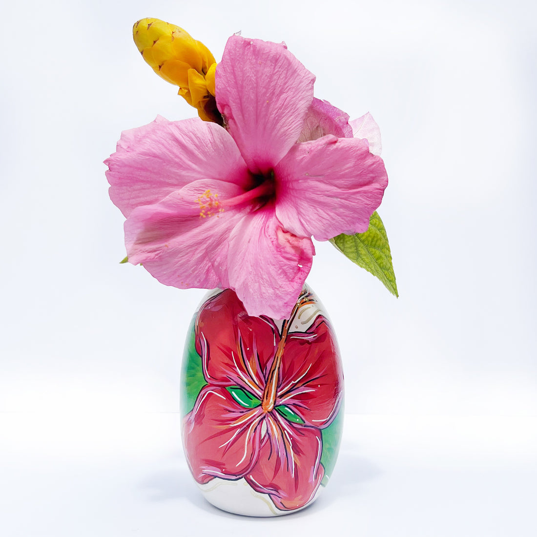 HIBISCUS MEDIUM OVAL VASE