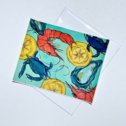 SEAFOOD BOIL 8x10&quot; FLAT CANVAS PRINTS