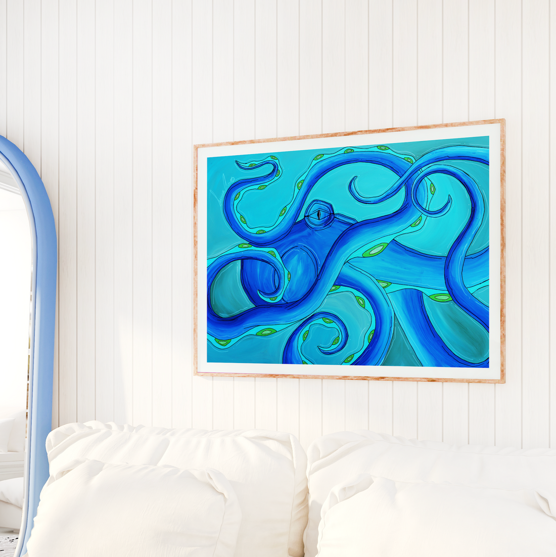 Blue Octo Print