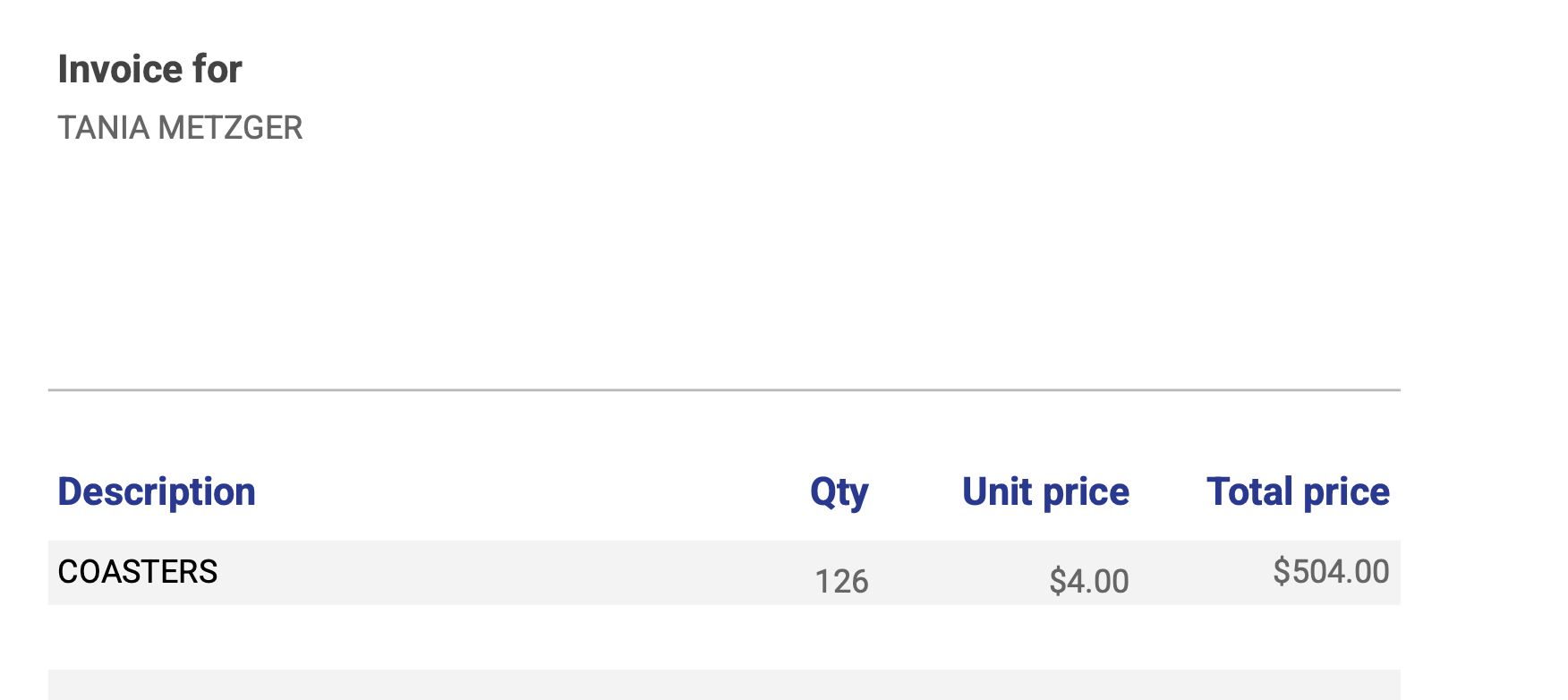 SEA DRAGON COASTER ORDER 4/10/26