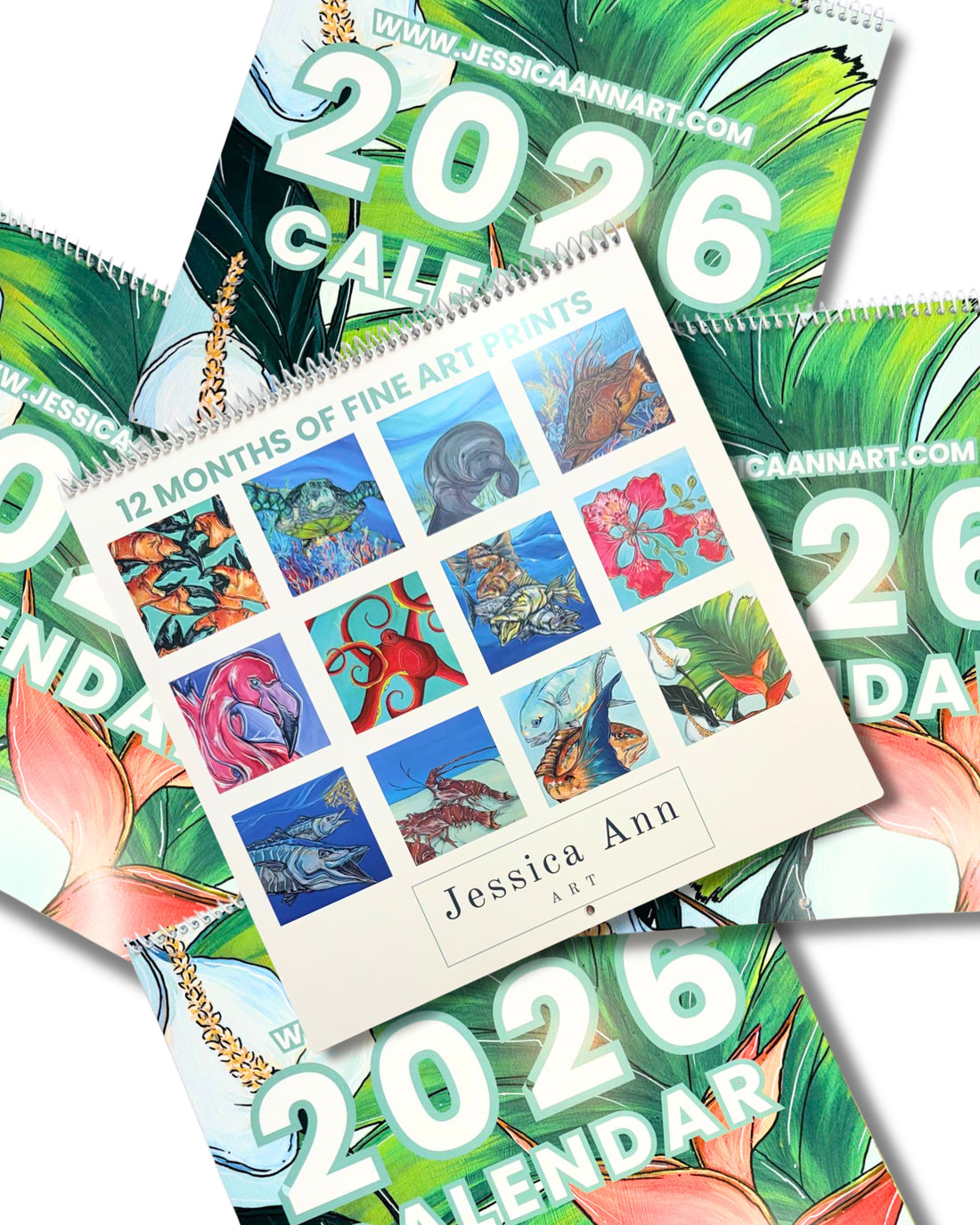 GIFT GIVING SET -FIVE 2026 CALENDARS -FREE SHIPPING-