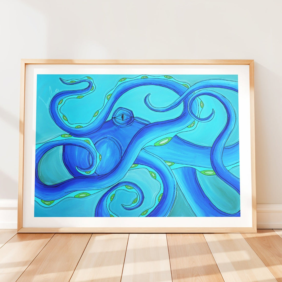 Blue Octo Print