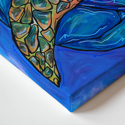 Blue Turtle Print