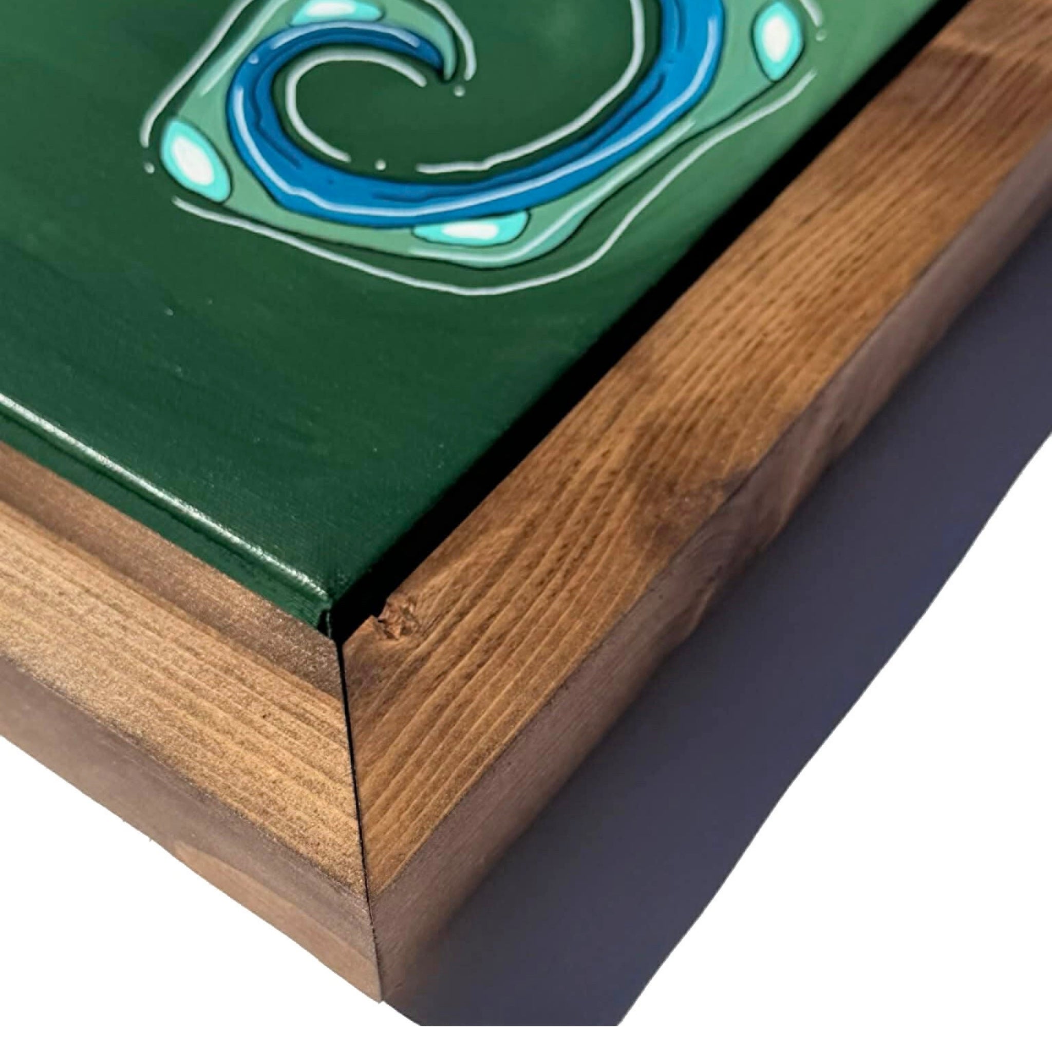 EMERALD OCTO - CANVAS ORIGINAL WITH CUSTOM FRAME 15.5" X 62.5"