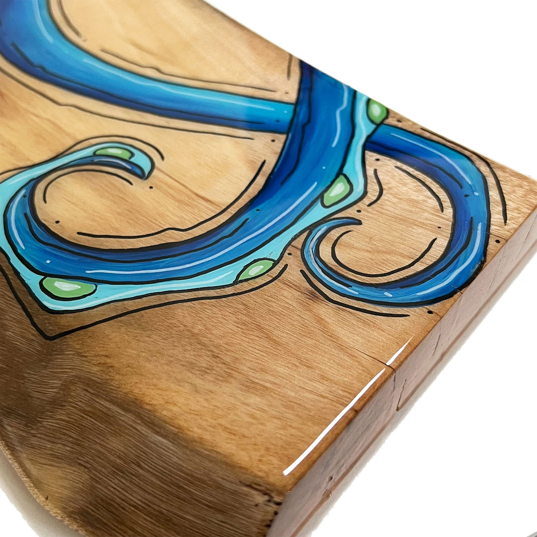 Blue Live Edge Octo 8"x29"