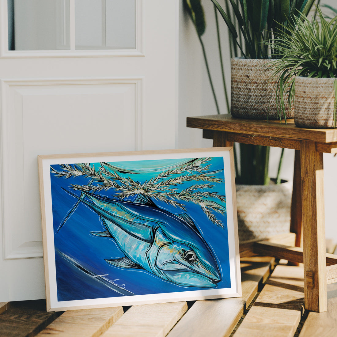 Tuna In The Weeds Print