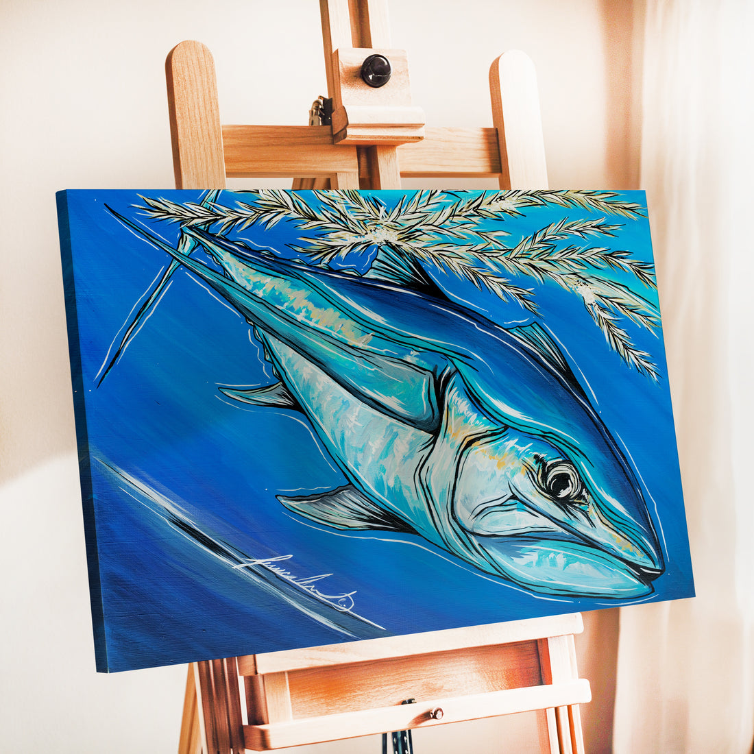 Tuna In The Weeds Print