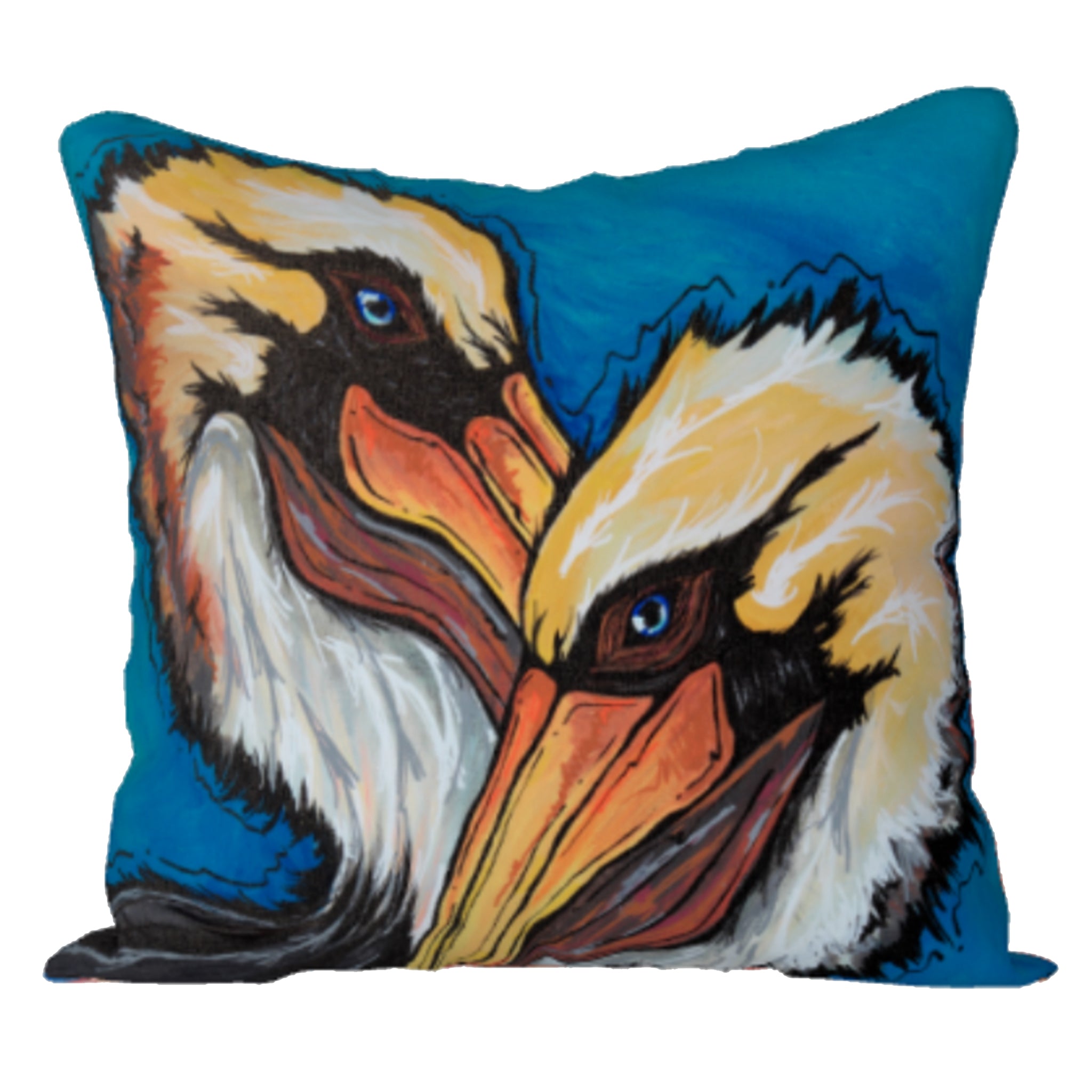 Pelicans + Flamingos Pillow Case