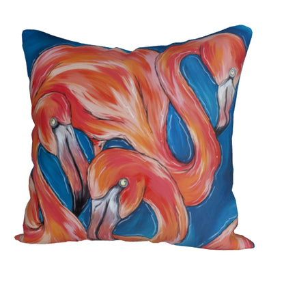 Pelicans + Flamingos Pillow Case