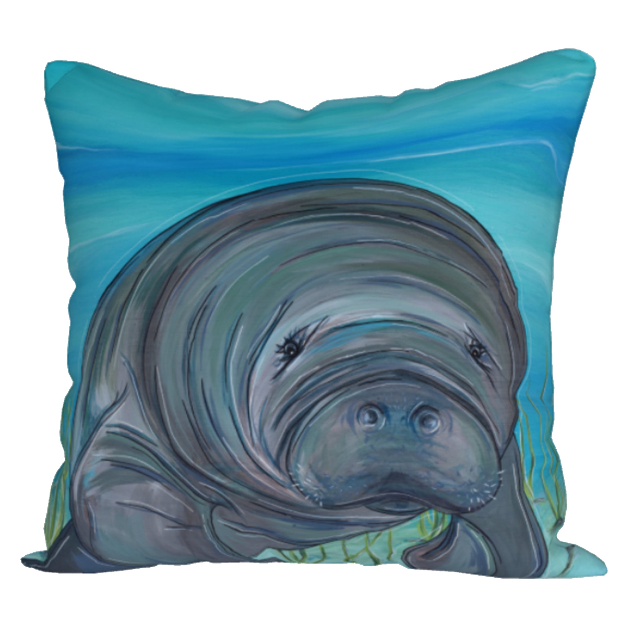 Manatee + Spoonbill Pillow Case