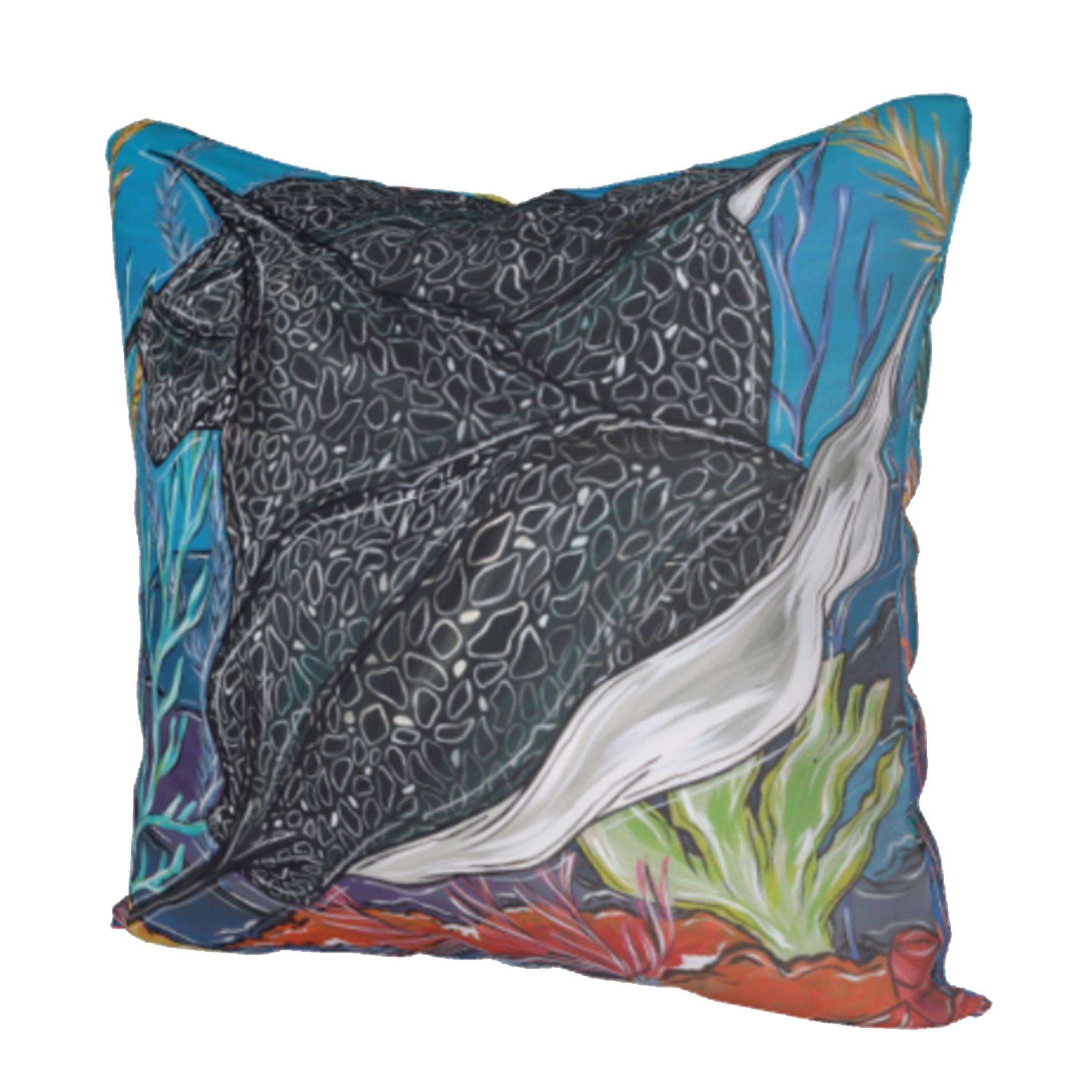 Sea Turtle + Spotted Ray Pillow Case