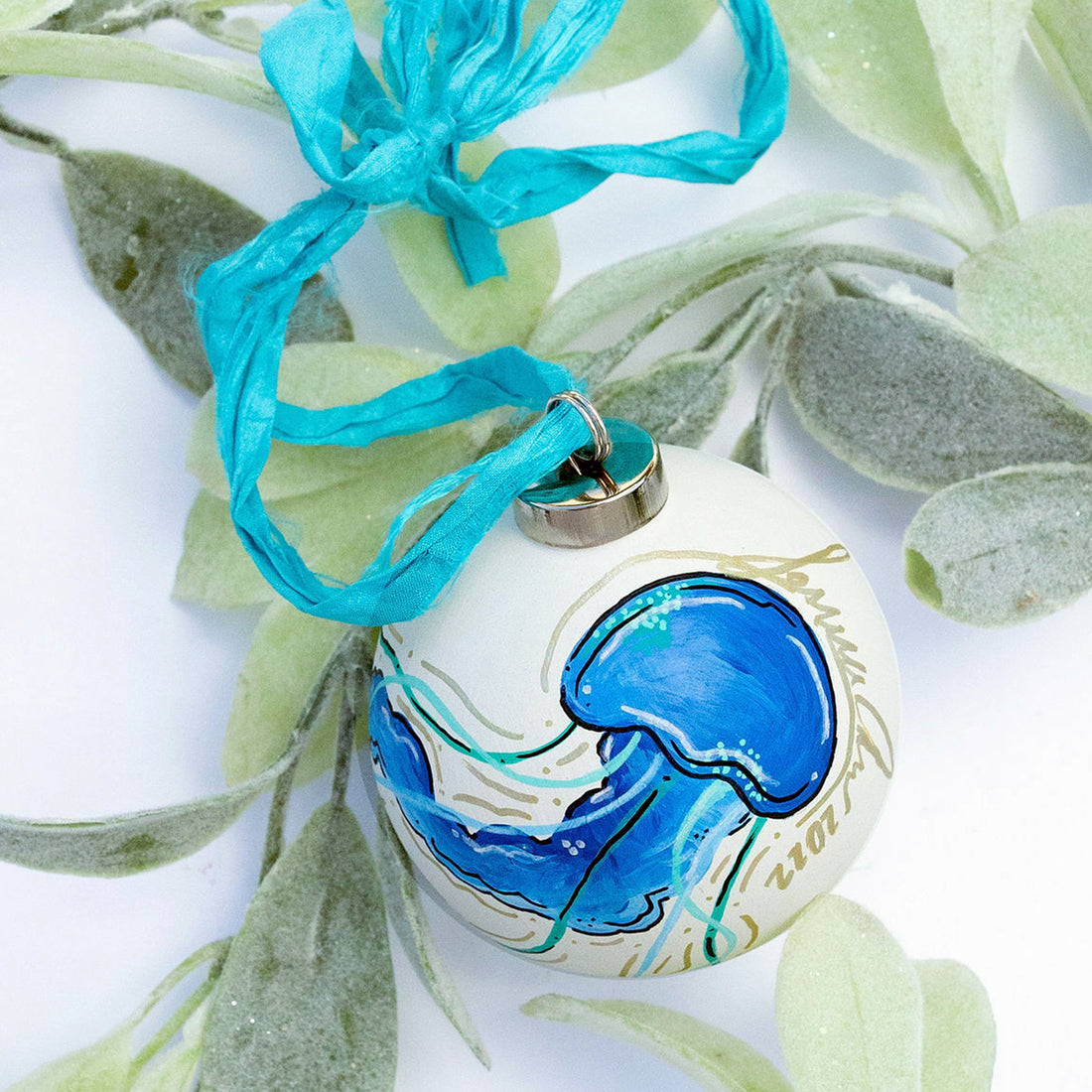 Blue Jellyfish - Ornament