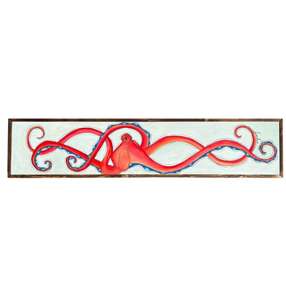 Red Octo Stretch Framed 14&quot; x 62&quot;