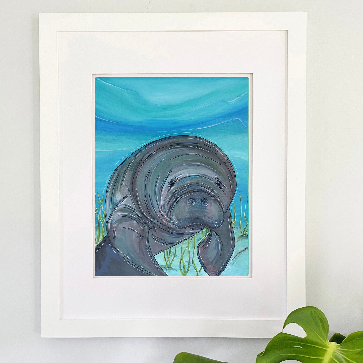 Everglades Manatee Print