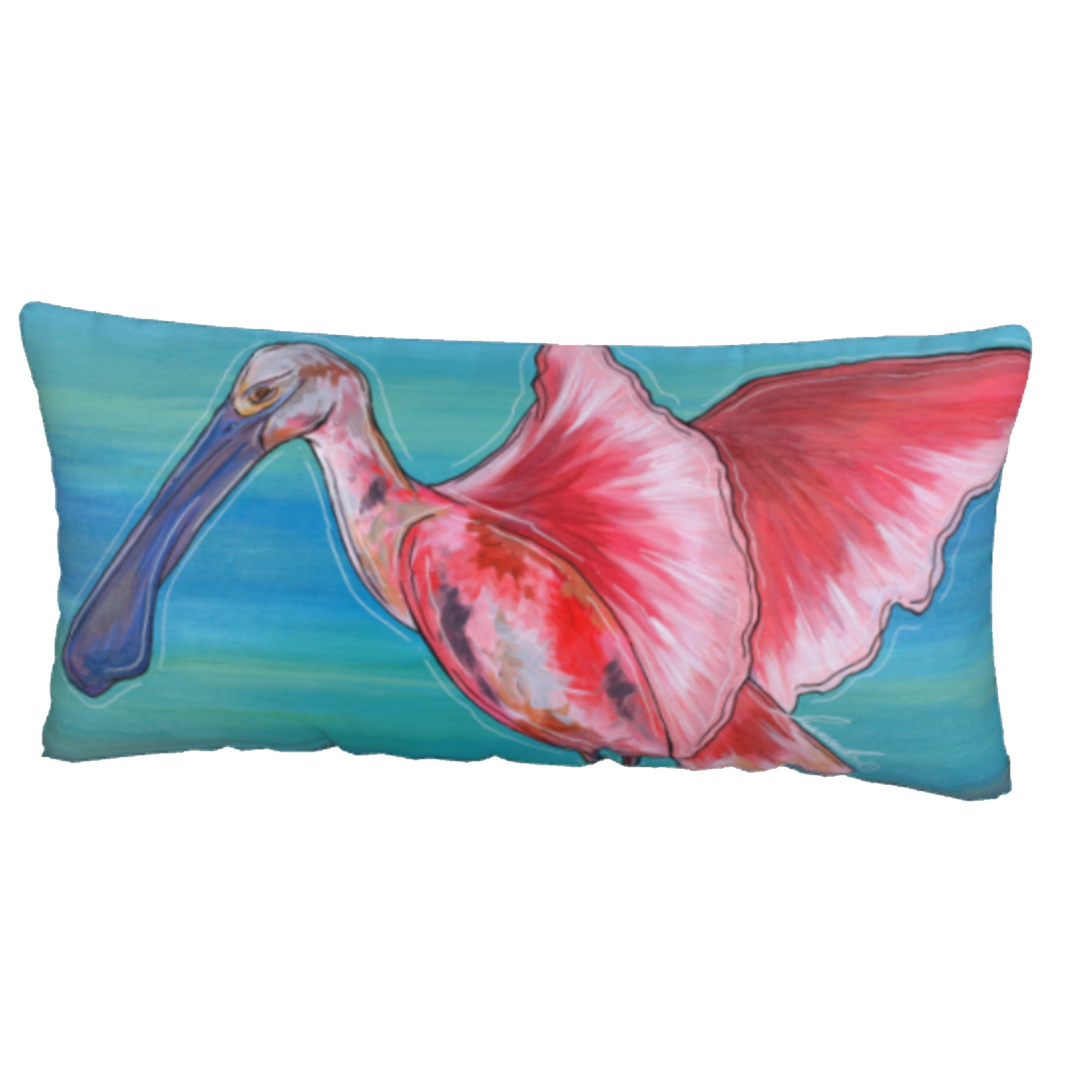 Spoonbill + Mangroves Pillow Case