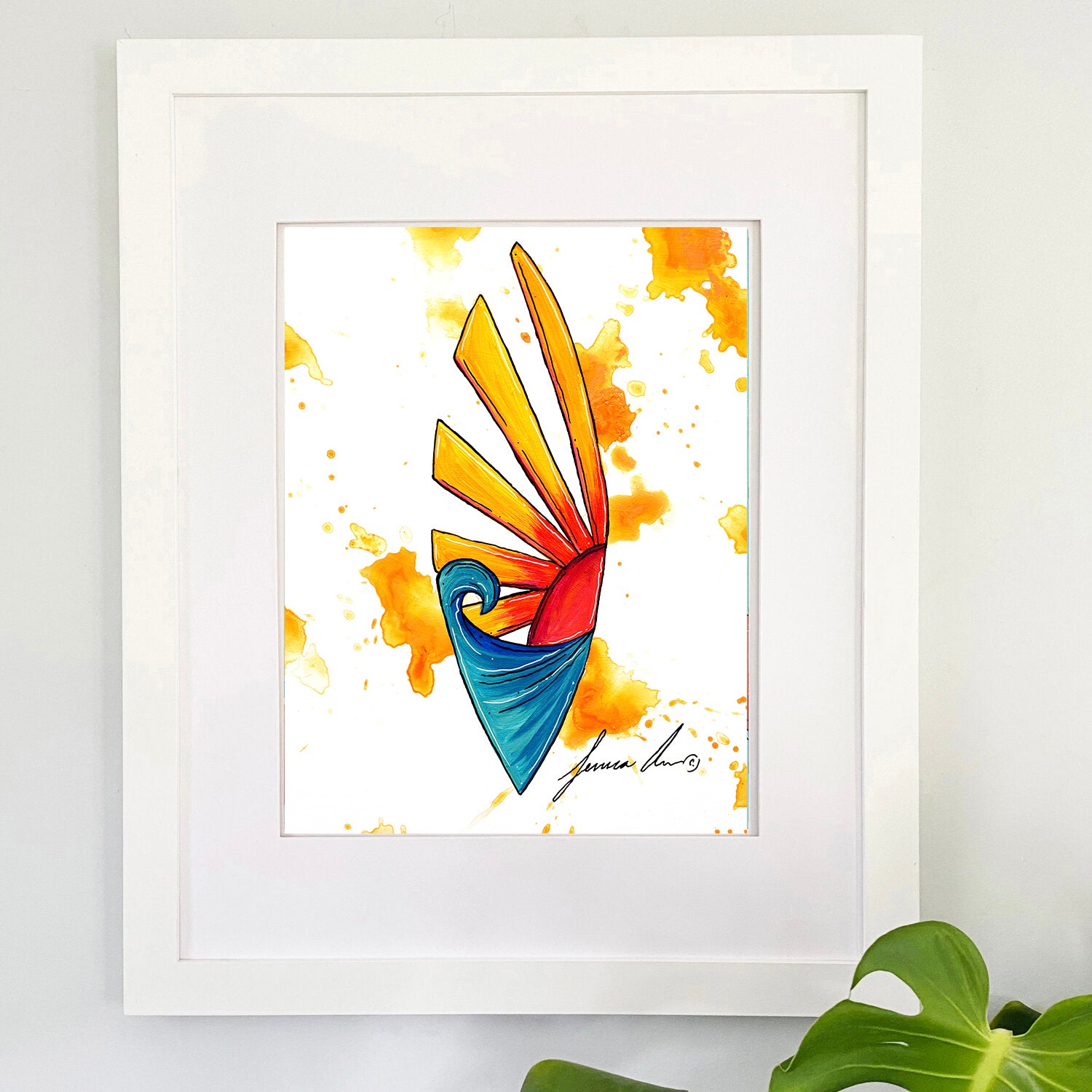 Sunburst Surf Print