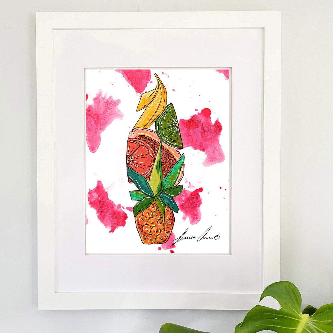 Tropical Fruit Surf Print