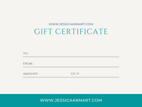 Jessica Ann Art Gift Card